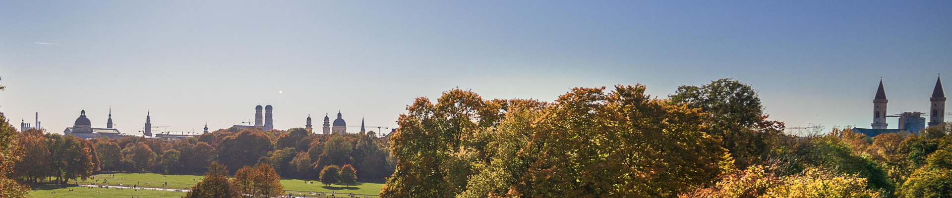 Panorama von München mit Englischem Garten © CC0, Pixabay 